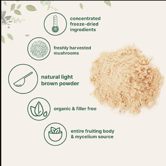 Micro Ingredients Organic Lion’s Mane Powder – 16 oz