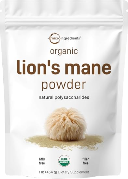 Micro Ingredients Organic Lion’s Mane Powder – 16 oz