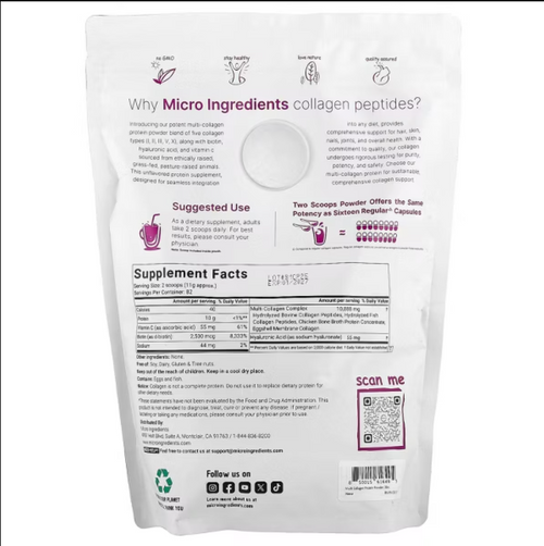 Micro Ingredients Multi Collagen Peptides – 32 oz